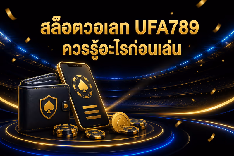 สล็อตวอเลท UFA789 ควรรู้อะไรก่อนเล่น