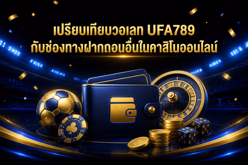 เปรียบเทียบวอเลท UFA789 กับช่องทางฝากถอนอื่นในคาสิโนออนไลน์